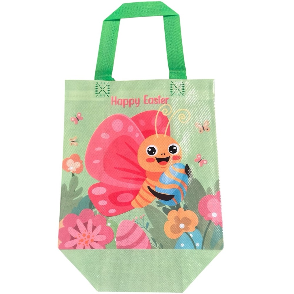 Happy Easter Bunny Tote Gift Pastel Bag Various Colors New 3/$15✨ - Picture 3 of 6